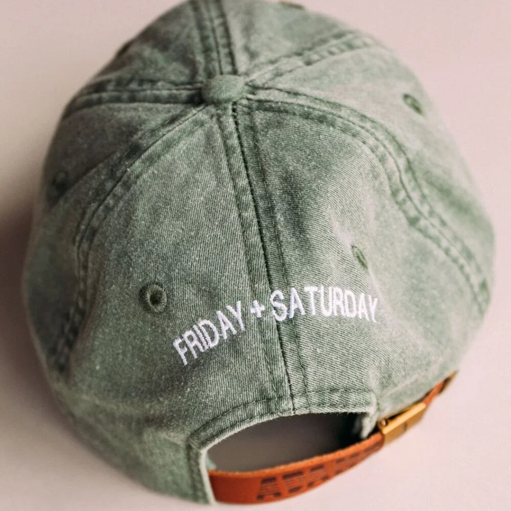 Green Plant Lady Embroidered Adjustable Hat -‎ Adult Size